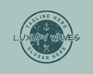 Nautical Marine Anchor Logo