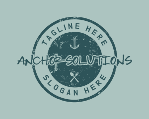 Nautical Marine Anchor logo design