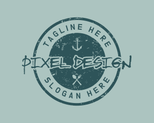 Nautical Marine Anchor logo design