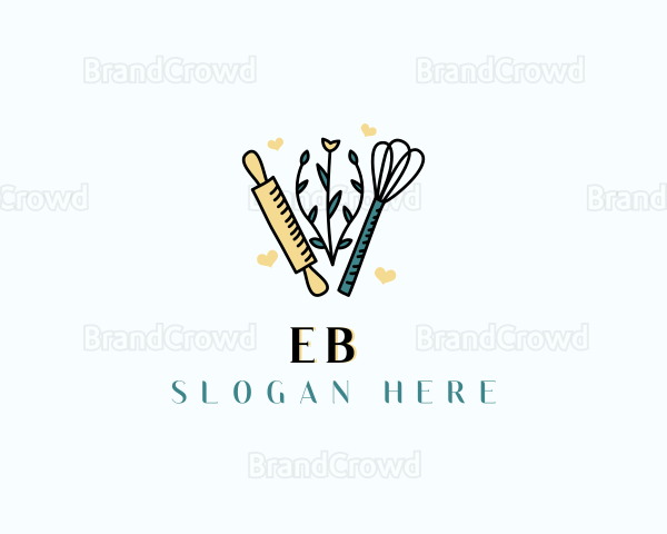 Baker Rolling Pin Whisk Logo