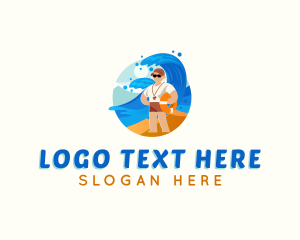 Seaside - Lifeguard Beach Floater logo design