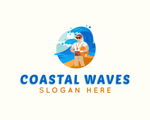 Lifeguard Beach Floater logo design