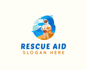 Rescue - Lifeguard Beach Floater logo design