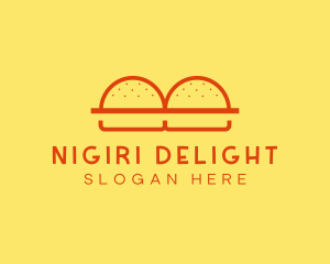 Minimalist Burger Buns Diner logo design