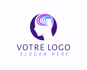 Psychology - Colorful Mind Head logo design
