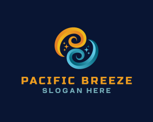 Breeze Wave HVAC logo design