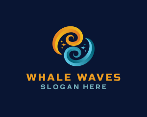 Breeze Wave HVAC logo design