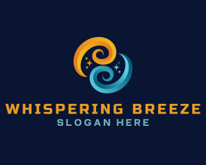 Breeze Wave HVAC logo design