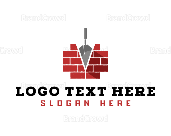 Masonry Trowel Carpenter Logo