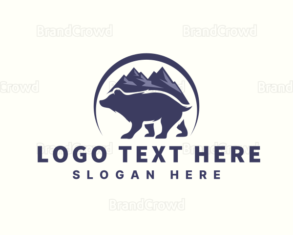 Outdoor Mountain Bear Logo