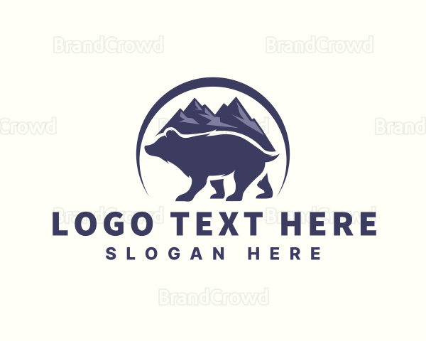Outdoor Mountain Bear Logo