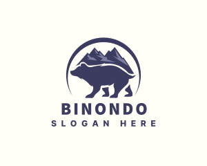 Scenery - Outdoor Mountain Bear logo design