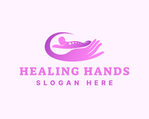 Healing Hand Massage Spa logo design