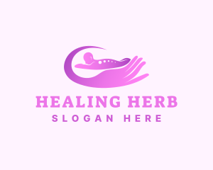 Healing Hand Massage Spa logo design