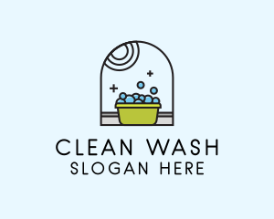 Washing - Washing Laundry Basin logo design