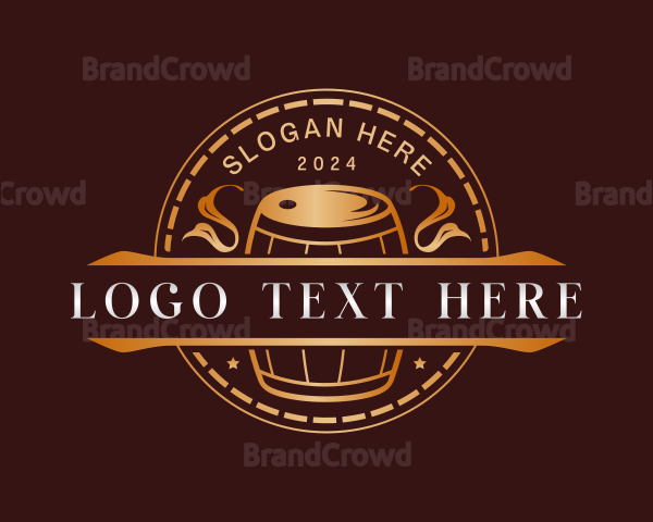 Brewery Beer Barrel Logo