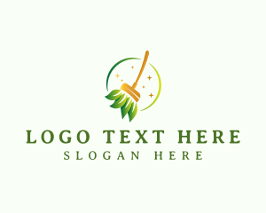 Cleaning Services - Cleaning Natural Broom logo design