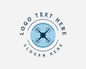 Gadget - Propeller Drone Surveillance logo design