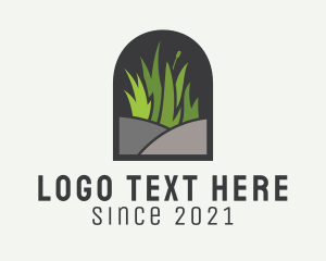 Landscaping - Grass Lawn Landscape logo design
