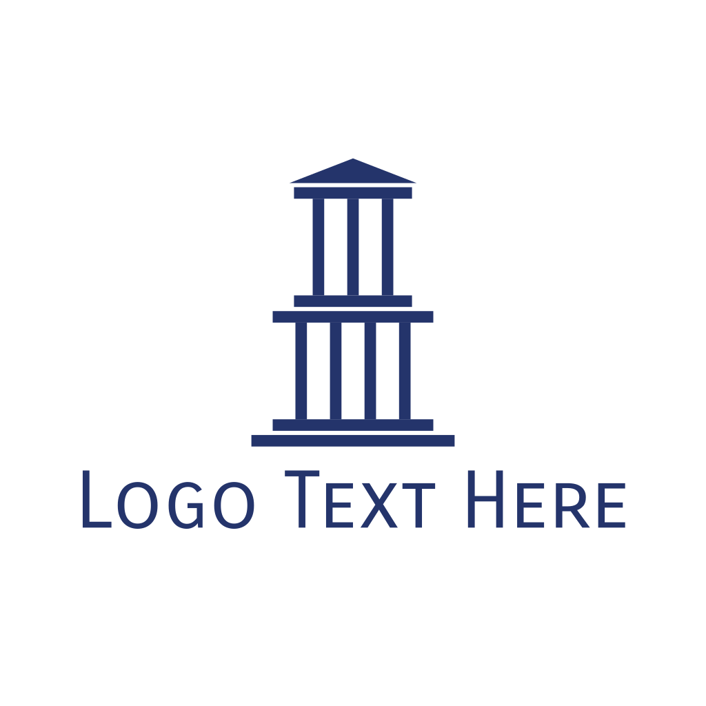 Blue Greek Building Logo | BrandCrowd Logo Maker