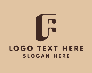 Letter F - Chocolate Baking Dessert logo design