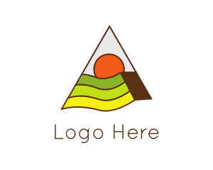Sunshine - Pyramid Sun Field logo design