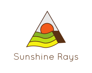 Pyramid Sun Field logo design