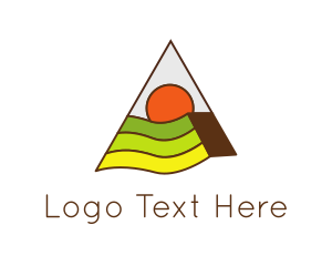 Field - Pyramid Sun Field logo design