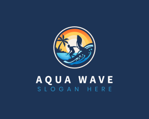 Ocean Foil Surfing logo design