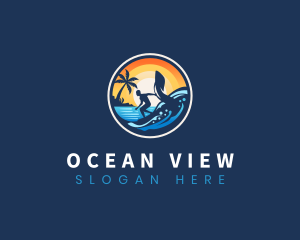 Ocean Foil Surfing logo design