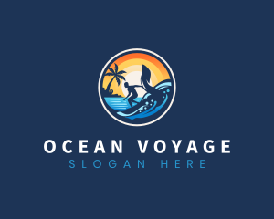 Ocean Foil Surfing logo design