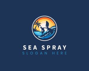 Ocean Foil Surfing logo design