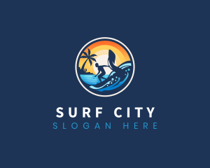 Ocean Foil Surfing logo design