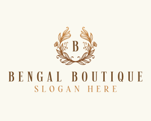 Elegant Floral Boutique logo design