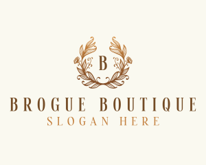 Elegant Floral Boutique logo design