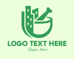 Recipe - Green Building Pharmacy logo design