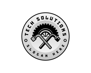 Tire Iron Wheel logo design