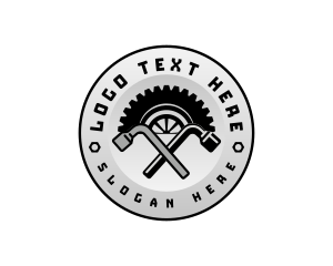 Gear - Tire Iron Wheel logo design