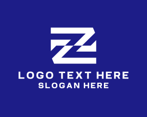 Negative  Space - Zigzag Business Letter Z logo design