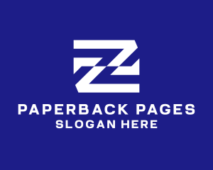 Negative  Space - Zigzag Business Letter Z logo design