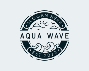 Ocean Wave Vacation logo design