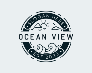 Ocean Wave Vacation logo design