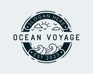 Ocean Wave Vacation logo design