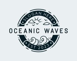 Ocean Wave Vacation logo design