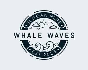 Ocean Wave Vacation logo design