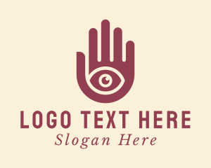 Visual - Tarot Card Eye Hand logo design