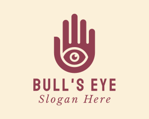 Tarot Card Eye Hand logo design