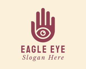 Tarot Card Eye Hand logo design