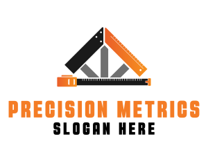 Measurement - Carpentry Measurement Tools logo design