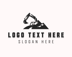 Builder - Excavation Mountain Construction logo design